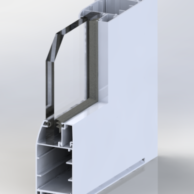 Window frame – Powder-coated aluminum