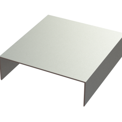 Frameless aluminum divider