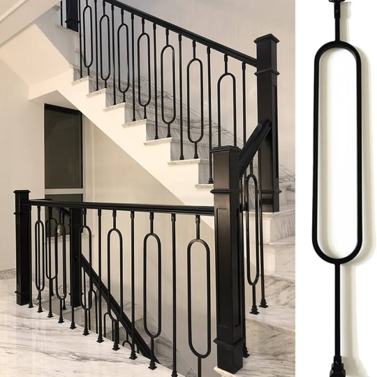 Aluminium stair handrail
