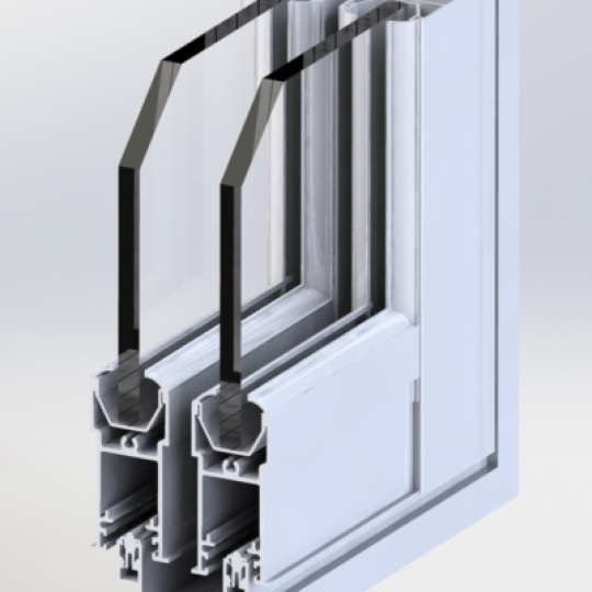 BiFold aluminum frame