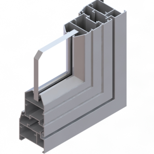 Sliding door – Powder-coated aluminum