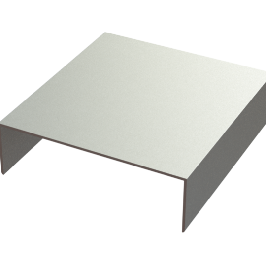 Frameless aluminum divider