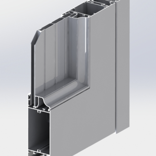 Window frame – Powder-coated aluminum