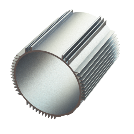 Custom Extruded Industrial Aluminum Profiles Aluminum Extruded Profiles with Surface Anodized